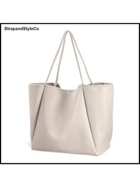 Oversize PU Leather Tote Weekender Bag Shopper Handbag Travel Purse
